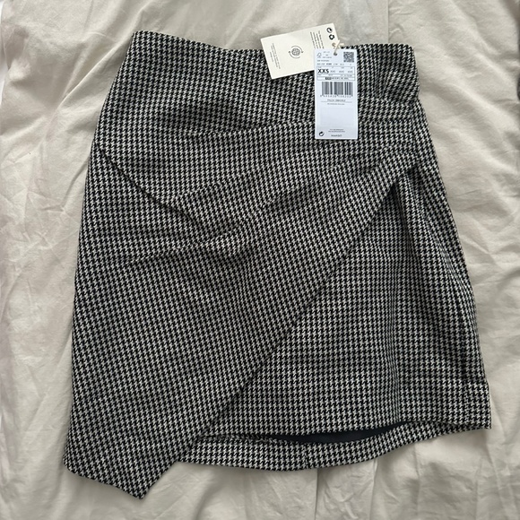 mango checked mini skirt new XXS - Picture 4 of 5